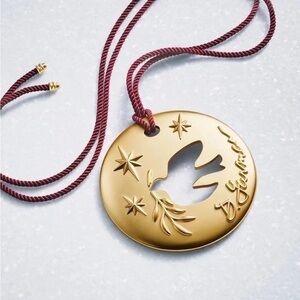 New David Yurman 2023 Dove Ornament‎ 1.75”